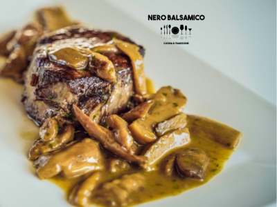 New menu with fresh porcini mushrooms