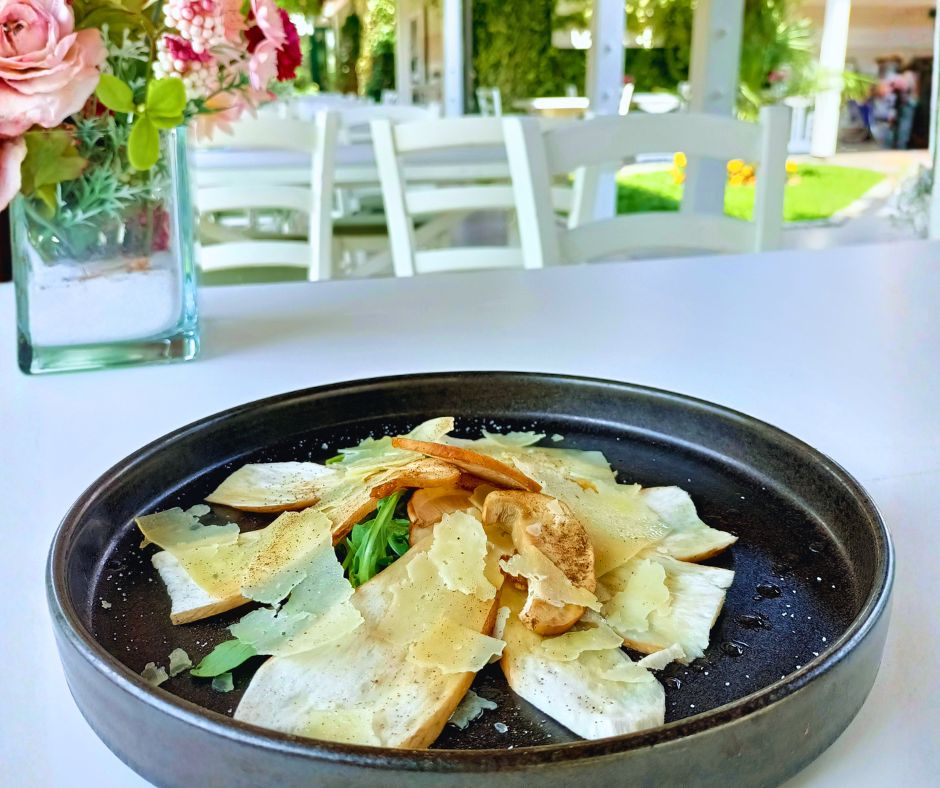 Porcini mushrooms reinterpreted in a summer style