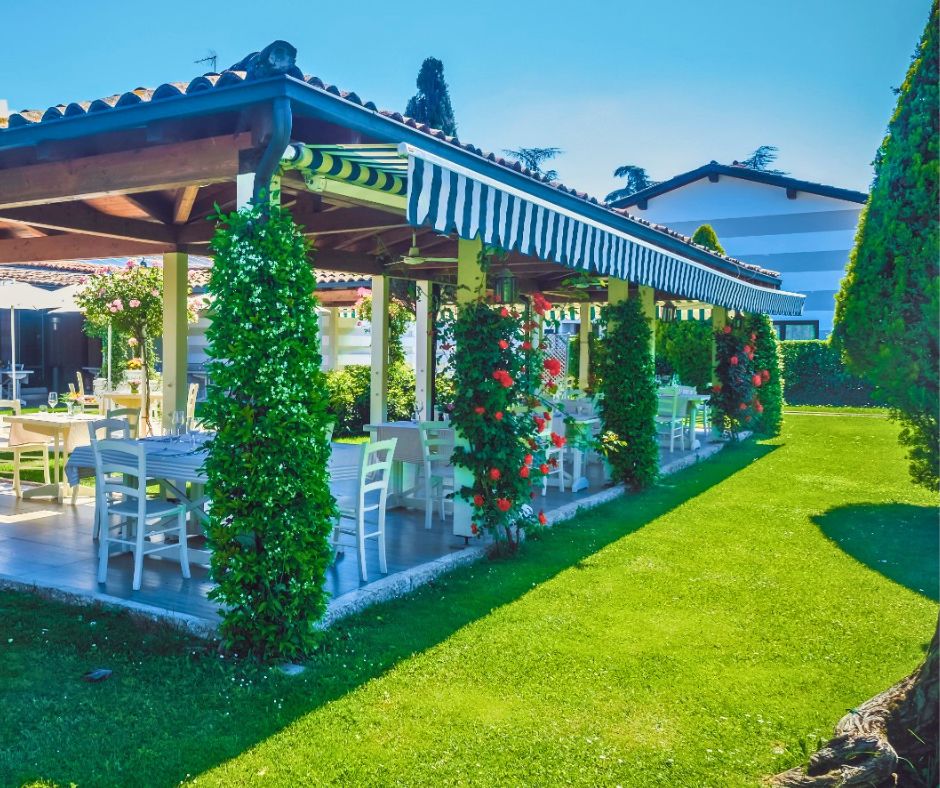 Book a table outside on our summer patio